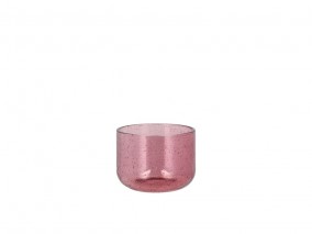 Lyngby Glas Skleněná miska Valencia 8 cm Pink