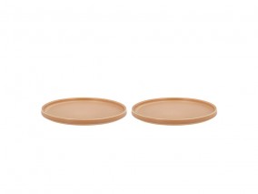 Villa Collection Porcelánový talíř Fjord 20.8 cm Cream (sada 2 ks)