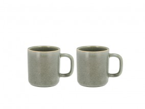 Villa Collection Porcelánový hrnek Fjord 0.25l Green (sada 2 ks)