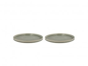 Villa Collection Porcelánový talíř Fjord 20.8 cm Green (sada 2 ks)