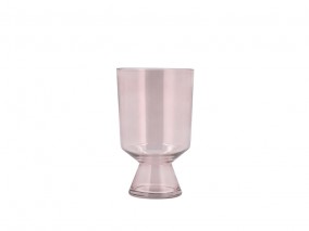 Villa Collection Váza Drum 15 x 24 cm Pink Glass