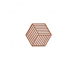 Zone Denmark Silikonová podložka pod horké Hexagon Terracotta