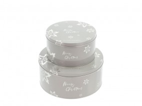 Blomsterbergs Sada plechovek na sušenky Merry Christmas