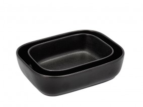 Holm Sada 2 zapékacích mís Kamenina Black