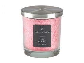 Villa Collection Vonná svíčka ve skleněné dóze s víkem Water Lily & Rose (45 hodin)