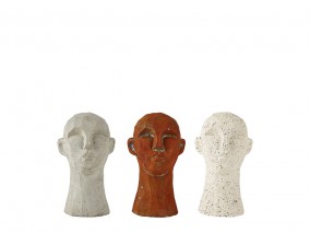 Villa Collection Figurka Hlava Talvik (3 druhy) Brown 15 cm